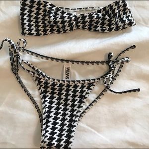 American Apparel brand NEW houndstooth bikini